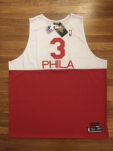 Authentic Reebok Philadelphia Sixers 76ers Allen Iverson Retro HWC Jersey 60 - £396.22 GBP