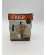 IMUSA 1 Cup Silver Stovetop Espresso Maker Durable Aluminum Portable Design - $14.75