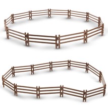 24Pcs Horse Corral Fencing Accessories Playset, Plastic Fence Toys For Farm Barn - £15.95 GBP