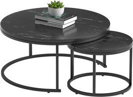 Modern Accent Side End Coffee Table Set of 2 - £84.86 GBP