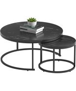 Modern Accent Side End Coffee Table Set of 2 - £84.15 GBP