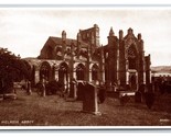 RPPC Melrose Abbey Cimitero Melrose Scozia Unp Cartolina V23 - $8.14