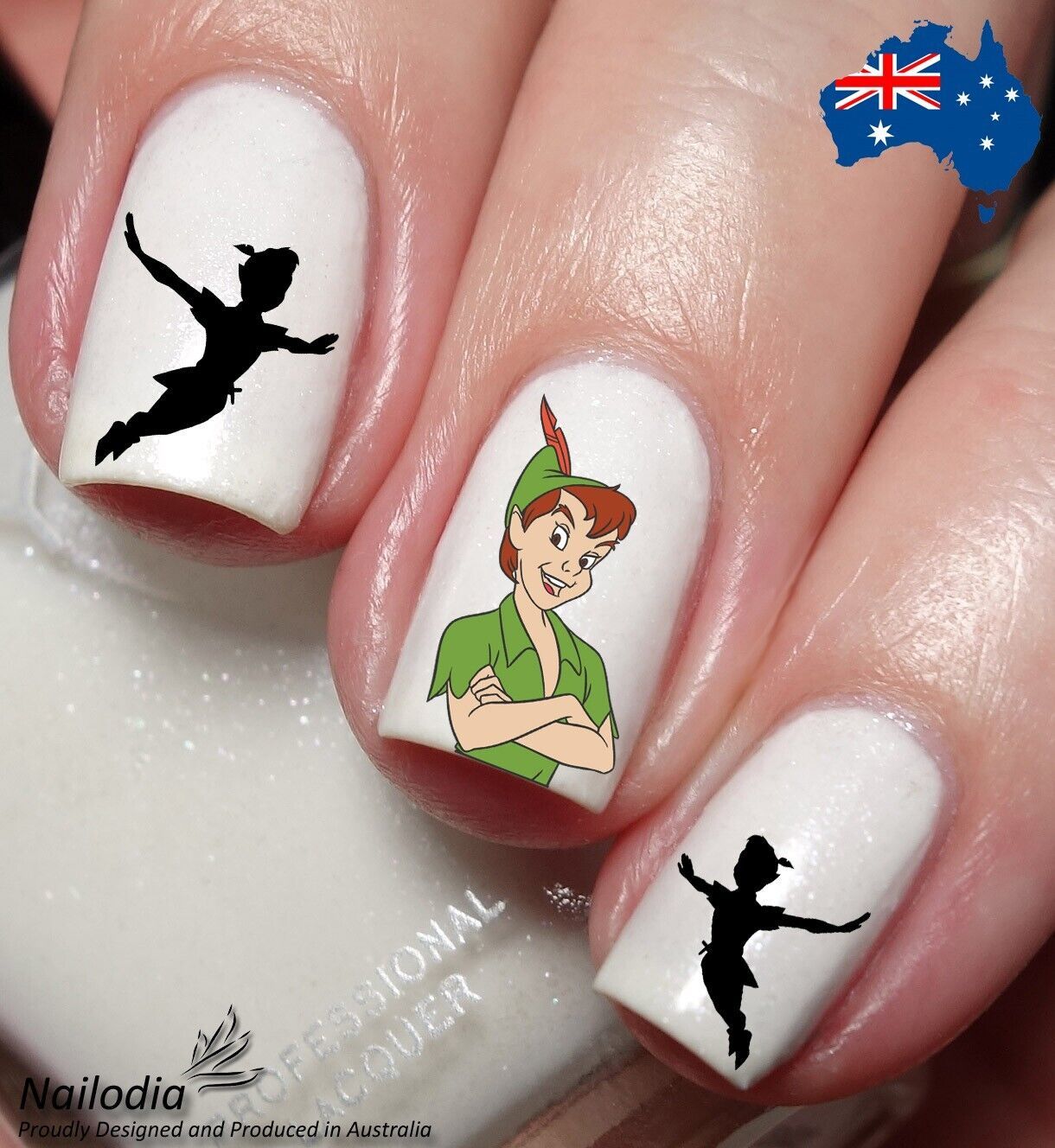Peter Pan Tinkerbell Nail Art Decal Sticker Water Transfer Slider