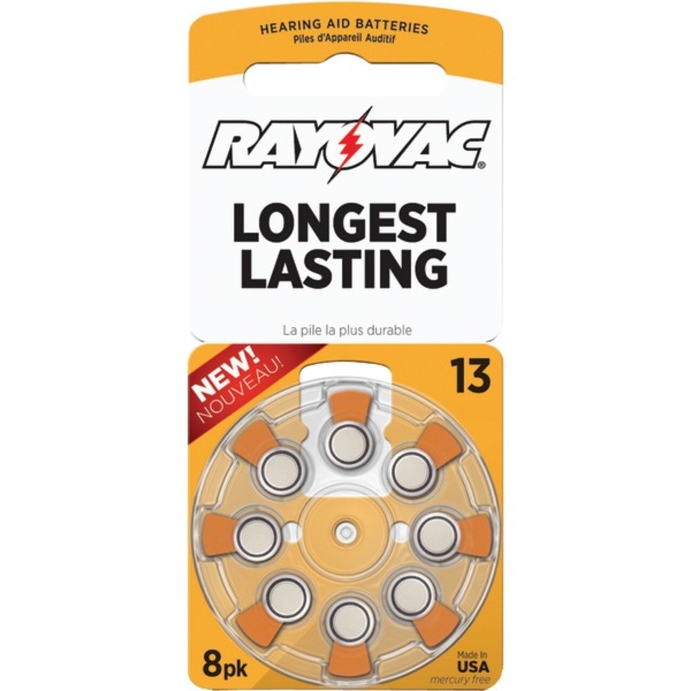 RAYOVAC(R) L13ZA-8ZM Hearing Aid Batteries, 8 pk (Size 13) - $26.73