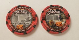 $5 Las Vegas Hilton Hotel 40TH Anniversary 1969-2009 - Barbra Casino Chip #1635 - $17.95