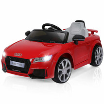 12V Audi TT RS Electric Kids Ride On Car Licensed Remote Control MP3 Red - £232.26 GBP