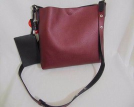 Style &amp; Co. Pearl Maroon/ Black Reversible Crossbody Bag V242 $90 - £29.44 GBP