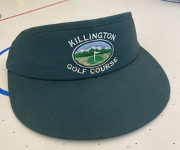 Vintage Hamilton Farm Golf Club Visor, Excellent Condition Green &amp; Gold - $18.50