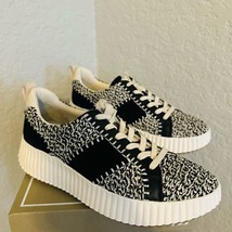Dolce Vita Dolley Women&#39;s Sneaker, Black White Knit, Size 10,  Retro Sty... - $139.24 CAD