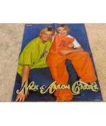 Aaron Carter Nsync Nick Carter teen magazine poster clipping preteen Pop... - $20.42 CAD