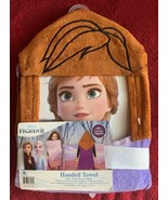 Disney Frozen II Anna Olaf Hooded Kids Bath Towel New 22x51” - £11.79 GBP