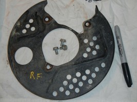 Right hand front brake disc cover guard 1993 Kawasaki Bayou 400 4x4 KLF4... - $19.79