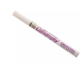 Marvy Uchida Pen-Touch Medium Point Calligraphy Paint Marker-White - $9.47 CAD
