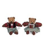 Vintage Belle Coeur Bears Set By Ross Collection 5&quot; Tall - £19.55 GBP