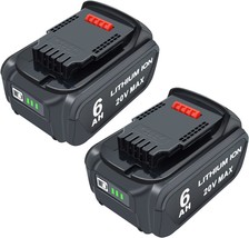 Rocivic 2 Packs 6.0Ah 20V Replacement Battery For 20 Volt Dcb200 Dcb201 Dcb203 - £60.97 GBP