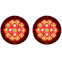 15 Red LED Rear Tail Turn Signal Lens Light 1157 Blinker Harley Motorcycle Pair - $44.95