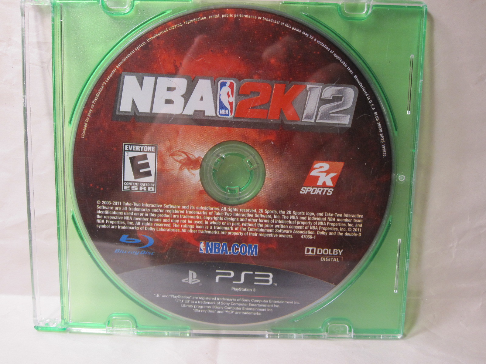 Primary image for PS3 / Playstation 3 Video Game: NBA 2K12- disc only