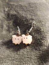 Glass Little Piggy Earrings - $18.00