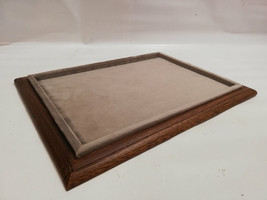 Platform Tray IN Wood And Velvet for Jewelry,Watches,Coins,Medals - £57.56 GBP