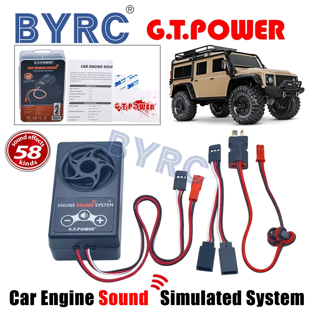 1PCS G.T.Power Engine Sound Simulated System For Rc Car Axial Scx 10 Ii Wraith - £48.63 GBP