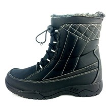 Totes EVE Womens Black Waterproof Side Zip Up Boot, Width M - $49.99