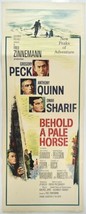 1964 Behold A Pale Horse Original Insert Movie Poster 14” x 36” Gregory ... - $29.68