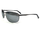 INVU Sunglasses 134-C2 Shiny Gunmetal Wrap Frames with Gray Lenses - $74.86
