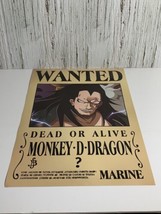 Wanted Dead Or Alive Monkey D Dragon Marine Anime Poster One Piece Manga Series - £15.46 GBP