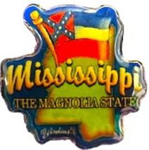 Mississippi The Magnolia State Hat Tac or Lapel Pin - $7.99