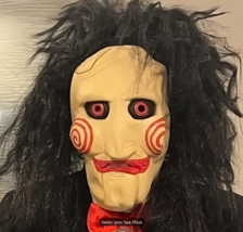 Billy Jigsaw Saw Movie Mask Puppet Costume Halloween Scary Game Latex Mask - $22.28