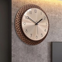 Vintage High End Wall Clock Modern Design Silent Large 3D Metal Wall Clock - £103.90 GBP