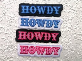 Embroidered Patch. Howdy Patch. Preppy Embroidered Iron on Patch - £5.32 GBP+