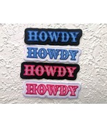 Embroidered Patch. Howdy Patch. Preppy Embroidered Iron on Patch - $9.50+