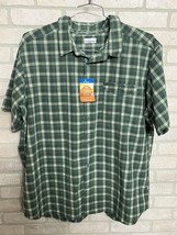 Columbia Mens Shirt Size XXL Green Silver ridge multi plaid omni shade - £22.57 GBP