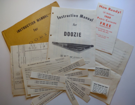 Doozie Pinball Machine Manuals Schematic Score Cards Original Paperwork Lot - £61.57 GBP