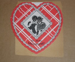 Black Americana Valentine Vintage Ethnic Date Unknown - £27.90 GBP