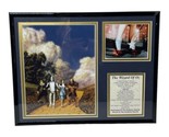 Vintage Wizard Of Oz Legends Never Die Collector&#39;s Matted Framed Art Rub... - $46.75