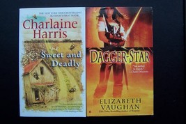 Charlaine Harris &amp; Elizabeth Vaughan Suspense Mystery Fantasy Paperback Book Lot - $7.91