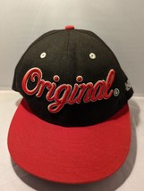 Original KR3W Snapback Trucker Hat Baseball Cap Vintage Lid Red Black Embroidery - £32.10 GBP