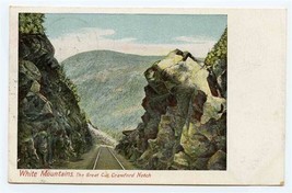 White Mountains The Great Cut Crawford Notch UDB Postcard 1905 New Hampshire  - £12.64 GBP