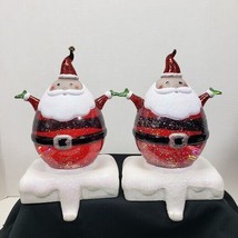 Vintage Dillard&#39;s Trimming Santa Stocking Holder Lights not working - lot of 2 - £21.29 GBP