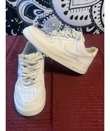 Nike Air Force 1 &#39;07 Low Men’s Size 11.5 Triple White Sneakers CW2288-111 - £33.08 GBP