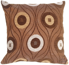 Pods in Chocolate Throw Pillow, Complete with Pillow Insert - £25.20 GBP