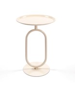 Lantern Metal End Table - Small Round Accent for Living Room - €72,75 EUR