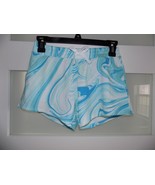 SO Shortie French Terry Blue/White Shorts Size L (10/12) Girl&#39;s NEW - $17.10