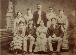 Antique Albumen Photo Archie True Pinkerton and his High School Classmates - £36.90 GBP