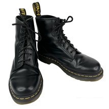 Dr. Martens 1460 Smooth Leather Black Lace Up Boots EU41 W9 M8 UK7  - £116.83 GBP