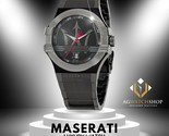 Maserati Potenza Analog Stainless Steel Black Dial Strap Men&#39;s Watch-R88... - $158.88