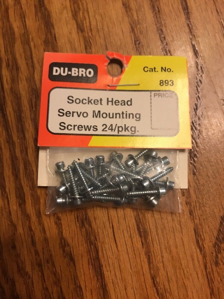 Vintage Du-Bro Socket Head Servo Mounting Screws 24/ Pkg Cat. No.893 Shi... - $22.65