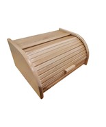 Big bread box, bread box natural wood, wooden bread bin treated with var... - £79.00 GBP